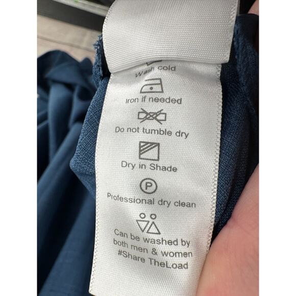 Zink London Button Down Tank Dress Women's Size Small Blue - Picture 9 of 11